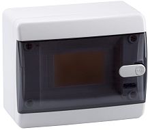 Бокс пластиковый Кэаз OptiBox ЩРН-П-6 P-CNK-1-06-IP41 (150х182х102мм) IP40 прозрачная дверца картинка 